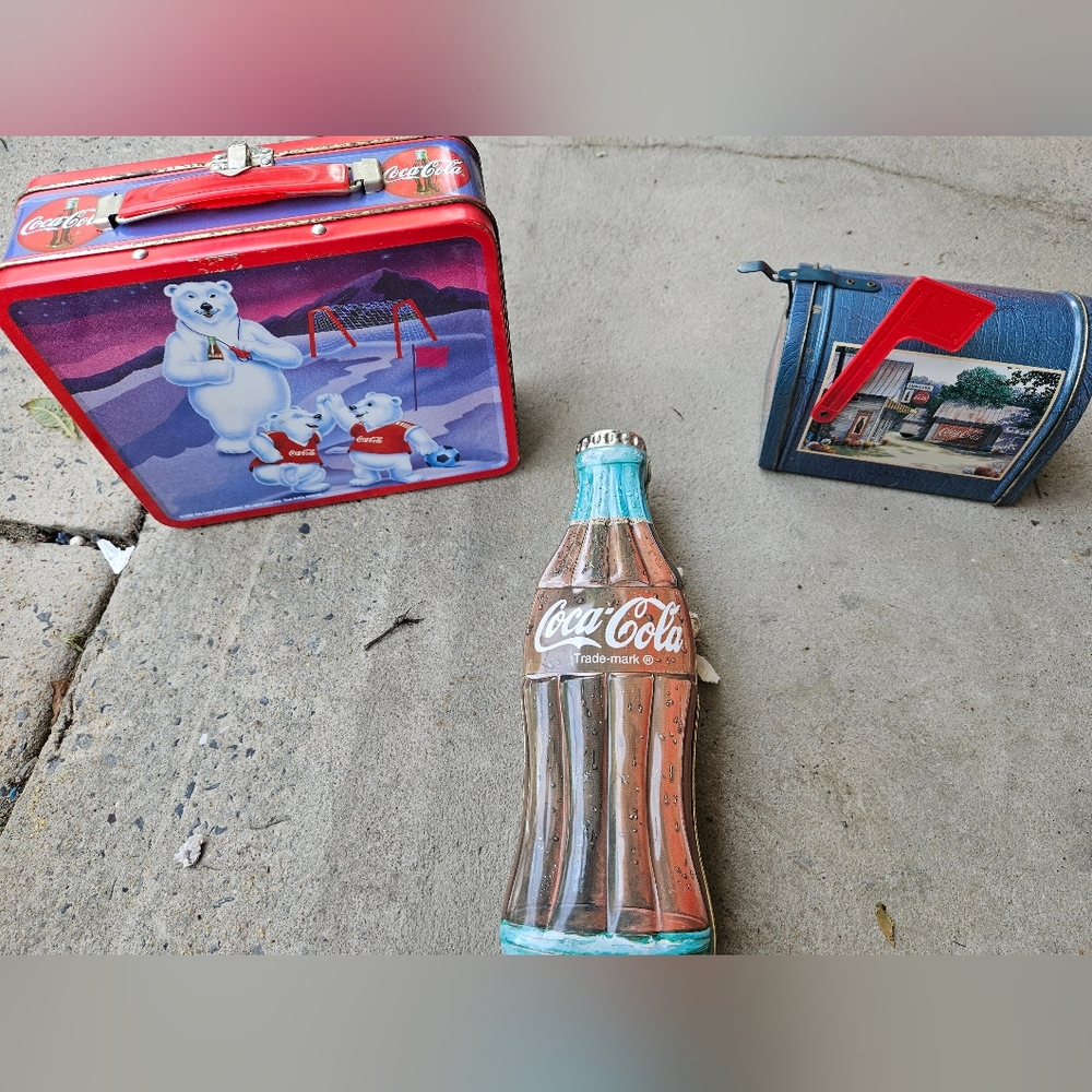 Coca-Cola Red and Blue Collectible Set